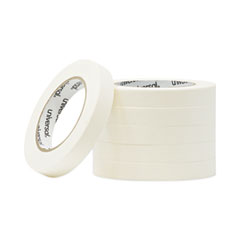 Removable General-Purpose Masking Tape, 3" Core, 18 mm x 54.8 m, Beige, 6/Pack