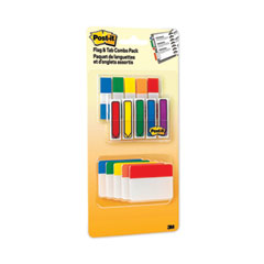 Flags and Tabs Combo Pack, Assorted Primary Colors, 230/Pack