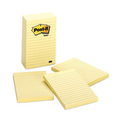 Original Pads in Canary Yellow, Note Ruled, 4" x 6", 100 Sheets/Pad, 5 Pads/Pack