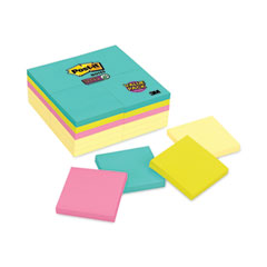 Self-Stick Notes Office Pack, 3" x 3", Supernova Neons Collection Colors, 90 Sheets/Pad, 24 Pads/Pack