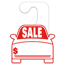 Car Shaped Hang Tags - Sale 50 / PK