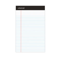 Premium Ruled Writing Pads with Heavy-Duty Back, Narrow Rule, Black Headband, 50 White 5 x 8 Sheets, 12/Pack