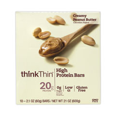 High Protein Bars, Creamy Peanut Butter, 2.1 oz Bar, 10 Bars/Carton, Ships in 1-3 Business Days