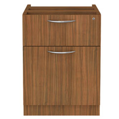 Alera Valencia Series Hanging Pedestal File, Left/Right, 2-Drawer: Box/File, Legal/Letter, Modern Walnut,15.63 x 20.5 x 19.25