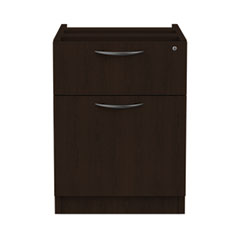 Alera Valencia Series Hanging Pedestal File, Left/Right, 2-Drawers: Box/File, Legal/Letter, Espresso, 15.63" x 20.5" x 19.25"