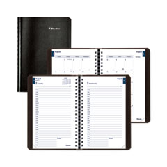 Academic Daily/Monthly Planner, 8 x 5, Black Cover, 12-Month (Aug to July): 2023 to 2024