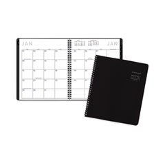 Contemporary Lite Monthly Planner, Contemporary Lite Artwork, 11 x 9, Black Cover, 12-Month (Jan to Dec): 2024