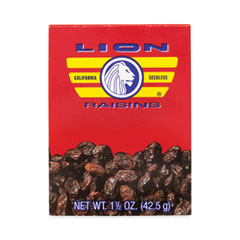 California Seedless Raisins, 1.5 oz Box, 6/Pack, Ships in 1-3 Business Days