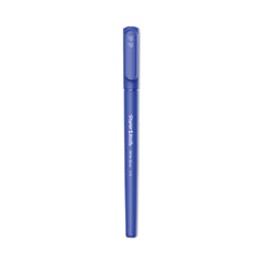 Write Bros. Ballpoint Pen, Stick, Medium 1 mm, Blue Ink, Blue Barrel, Dozen