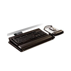 Sit/Stand Easy Adjust Keyboard Tray, Highly Adjustable Platform,, Black