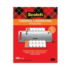 Laminating Pouches, 3 mil, 9" x 11.5", Gloss Clear, 200/Pack