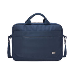 Advantage Laptop Attache, Fits Devices Up to 14", Polyester, 14.6 x 2.8 x 13, Dark Blue