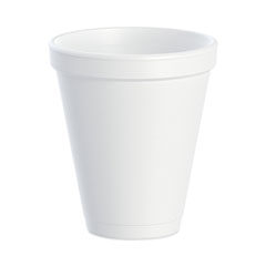 Foam Drink Cups, 12 oz, White, 1,000/Carton