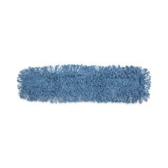 Dust Mop Head, Cotton/Synthetic Blend, 36 x 5, Looped-End, Blue