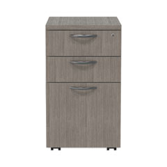 Alera Valencia Series Mobile Pedestal File, Left/Right, 3-Drawer: Box/Box/File, Legal/Letter, Gray, 15.88 x 20.5 x 28.39