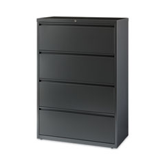 Lateral File Cabinet, 4 Letter/Legal/A4-Size File Drawers, Charcoal, 36 x 18.62 x 52.5