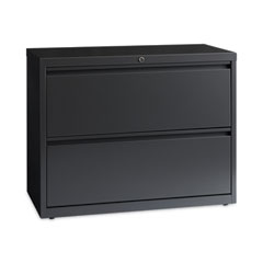 Lateral File Cabinet, 2 Letter/Legal/A4-Size File Drawers, Charcoal, 36 x 18.62 x 28