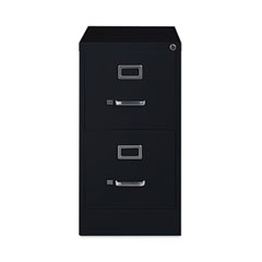 Vertical Letter File Cabinet, 2 Letter-Size File Drawers, Black, 15 x 26.5 x 28.37