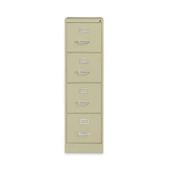 Vertical Letter File Cabinet, 4 Letter-Size File Drawers, Putty, 15 x 26.5 x 52