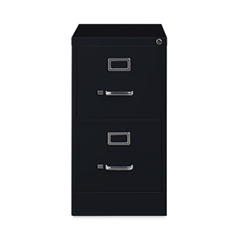 Vertical Letter File Cabinet, 2 Letter-Size File Drawers, Black, 15 x 22 x 28.37