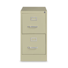 Vertical Letter File Cabinet, 2 Letter-Size File Drawers, Putty, 15 x 26.5 x 28.37