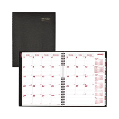 CoilPro 14-Month Ruled Monthly Planner, 11 x 8.5, Black Cover, 14-Month (Dec to Jan): 2023 to 2025