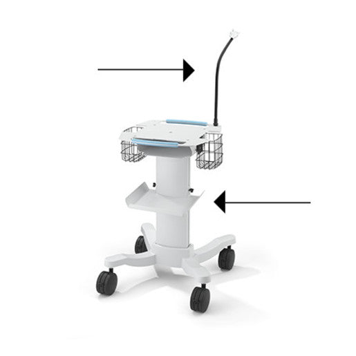 Cable Arm and Shelf for ECG Rolling Stand