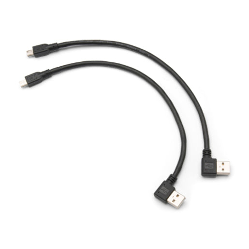 10.5" Mini-USB B-to-USB A Right Cable