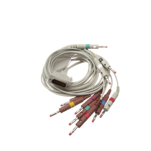 39" ECG Cable - 10 Lead - AHA - Banana