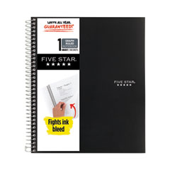 Wirebound Notebook with 2 Pockets, 1-Subject, Quadrille Rule (4 sq/in), Randomly Assorted Cover Color, (100) 11 x 8.5 Sheets