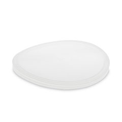 Newspring DELItainer Microwavable Container Lid, 6.45" Diameter x 0.45" h, Translucent, Plastic, 120/Carton