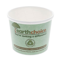 EarthChoice Compostable Soup Cup, Medium, 12 oz, 3.63" Diameter x 3.63"h, Teal, Paper, 500/Carton