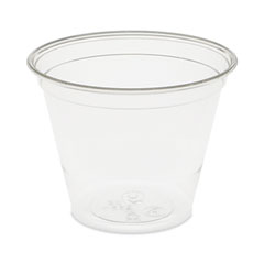 EarthChoice Recycled Clear Plastic Cold Cups, 9 oz, Clear, 975/Carton