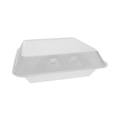 SmartLock Foam Hinged Lid Container, X-Large, 9.5 x 10.5 x 3.25, White, 250/Carton