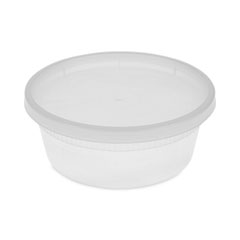 Newspring DELItainer Microwavable Container, 8 oz, 1.13 x 2.8 x 1.33, Clear, Plastic, 240/Carton