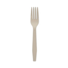 EarthChoice PSM Cutlery, Heavyweight, Fork, 6.88", Tan, 1,000/Carton