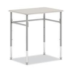 SmartLink Student Desk, Rectangle,  20" x 26" x 23" to 33", White, 2/Carton