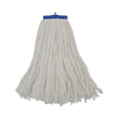 Cut-End Lie-Flat Wet Mop Head, Rayon, 16oz, White