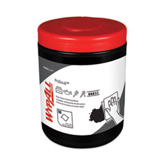 Power Clean ProScrub Pre-Saturated Wipes, 12 x 9.5, Citrus Scent, Green/White, 50/Canister, 8 Canisters/Carton