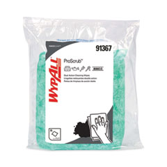Power Clean ProScrub Pre-Saturated Wipes, 12 x 9.5, Citrus Scent, Green, 75/Pack, 6 Packs/Carton