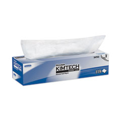 Kimwipes Delicate Task Wipers, 3-Ply, 11.8 x 11.8, Unscented, White, 100/Box, 15 Boxes/Carton