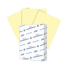 Colors Print Paper, 20 lb Bond Weight, 8.5 x 11, Canary, 500/Ream