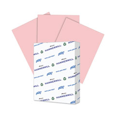 Colors Print Paper, 20 lb Bond Weight, 8.5 x 11, Pink, 500/Ream