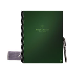 Fusion Smart Notebook, Seven Assorted Page Formats, Terrestrial Green Cover, (21) 11 x 8.5 Sheets