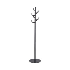 Hook Head Coat Rack, 8 Hooks, 15 x 15 x 68, Black, Ships in 1-3 Business Days