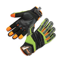 ProFlex 924 Hybrid Dorsal Impact-Reducing Gloves, Black/Lime, Medium, Pair, Ships in 1-3 Business Days