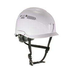 Skullerz 8975 Class C Safety Helmet, 6-Point Ratchet Suspension, White, Ships in 1-3 Business Days