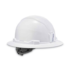 Skullerz 8971 Class E Hard Hat Full Brim, White, Ships in 1-3 Business Days