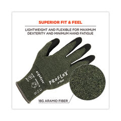 ProFlex 7042 ANSI A4 Nitrile-Coated CR Gloves, Green, 2X-Large, Pair, Ships in 1-3 Business Days