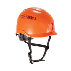 Skullerz 8975 Class C Safety Helmet, 6-Point Ratchet Suspension, Orange, Ships in 1-3 Business Days